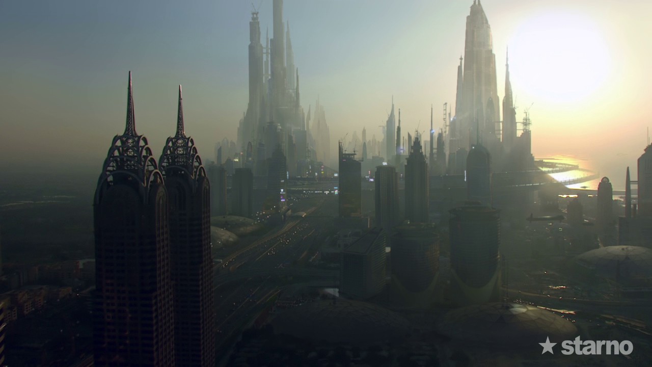 1280x720 Matte Painting Sci Fi Inspired By Blade Runner - Sci Fi Painting