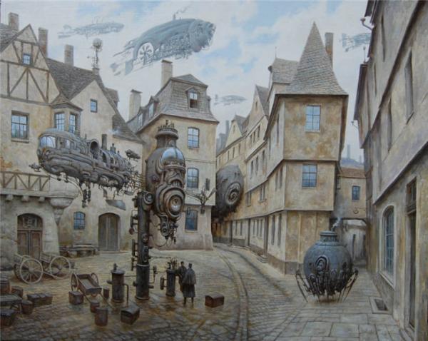 600x478 Sci Fi Paintings By Vadim Voitekhovitch Art And Design - Sci Fi Painting