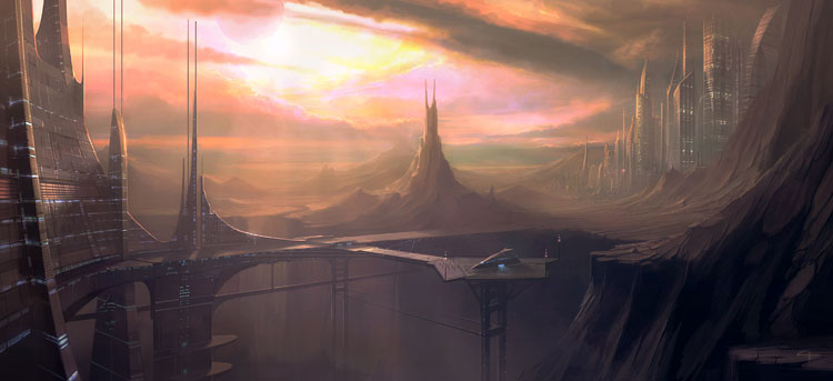 750x343 Mind Blowing Digital Sci Fi Paintings - Sci Fi Painting