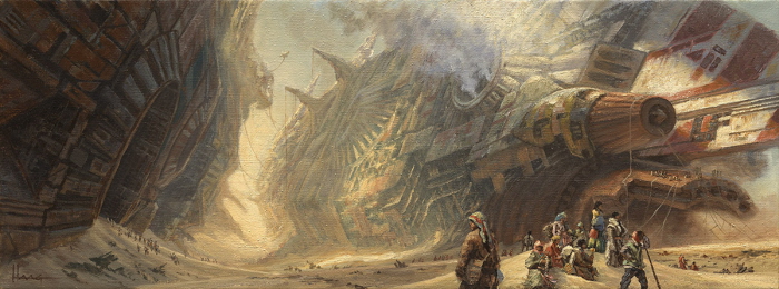 700x260 Science Fiction Oil Painting By Wayne Haag - Science Fiction Painting