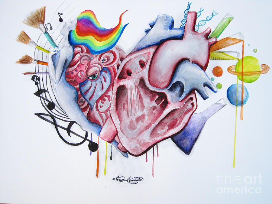 900x675 Art Plus Science Painting By Karisa Kauspedas - Science Painting