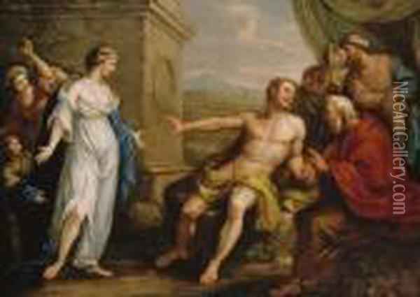 600x425 The Continence Of Scipio Africanus Oil Painting Reproduction By - Scipio Africanus Painting