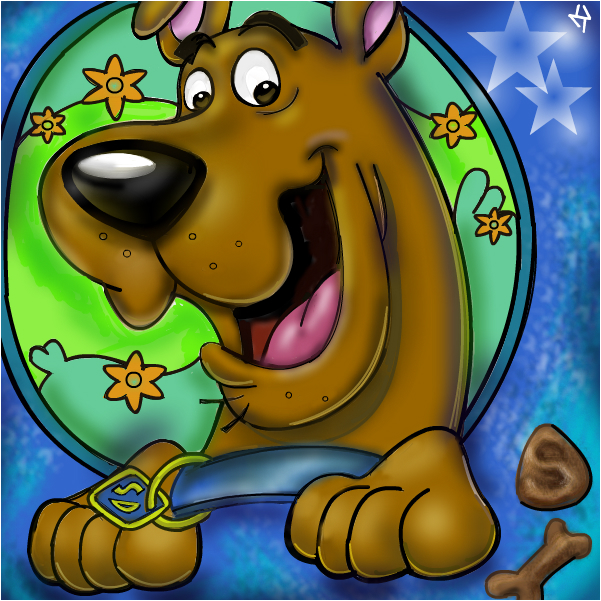 601x601 Scooby Doo! Where Are You! - Scooby Doo Painting