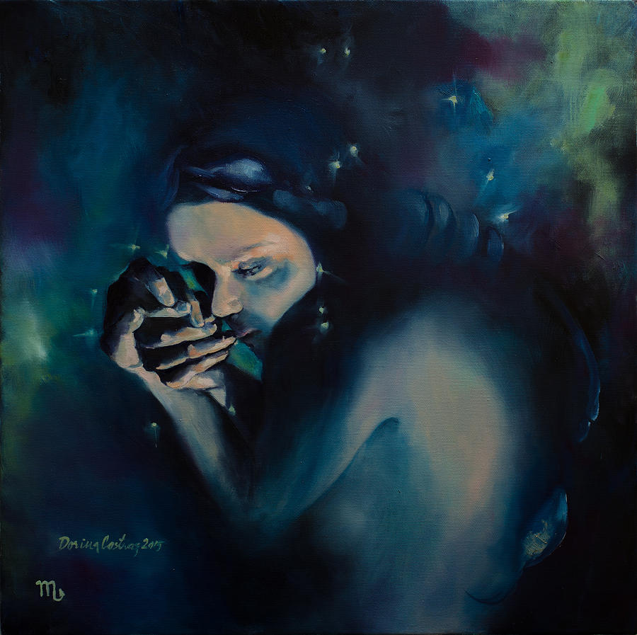 900x897 Scorpio Painting By Dorina Costras - Scorpio Painting