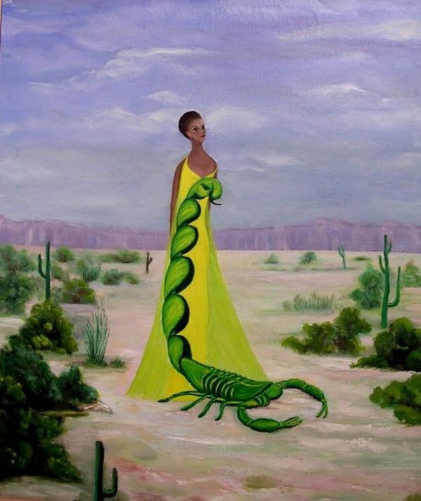 600x713 Scorpion Scorpio (Marylene Mb) - Scorpio Painting