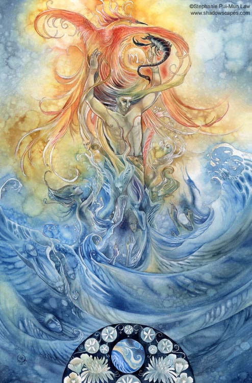 494x750 Zodiac - Scorpio Painting