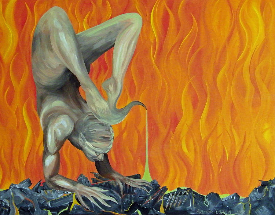 900x704 Scorpion Painting By Aarron Laidig - Scorpion Painting