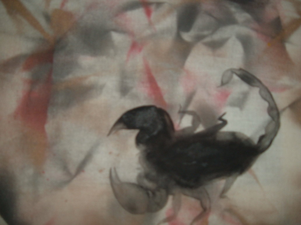 1032x774 Black Scorpion Painting By Forsakenkikyo - Scorpion Painting