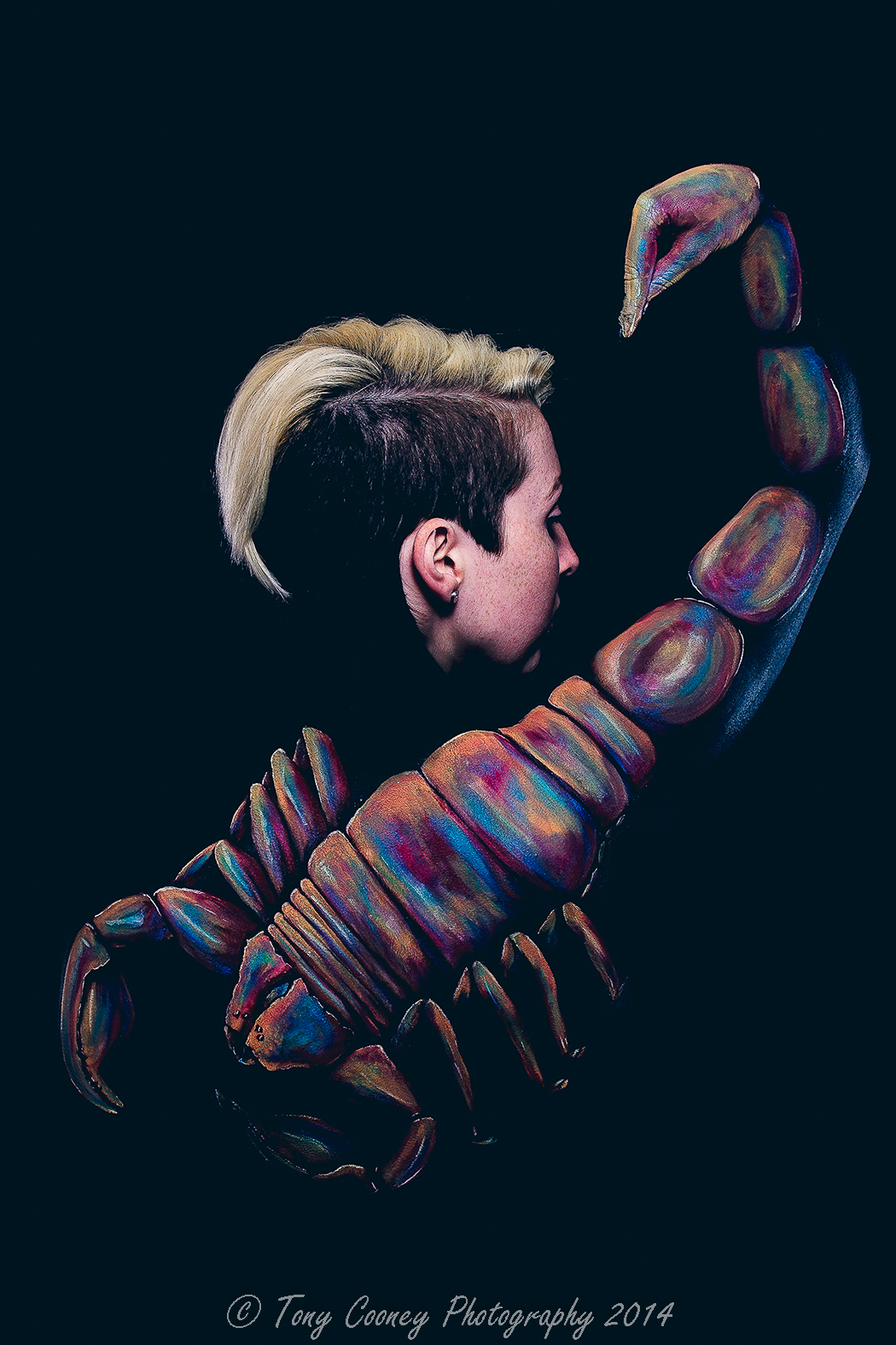 1050x1575 Face And Body Paint - Scorpion Painting