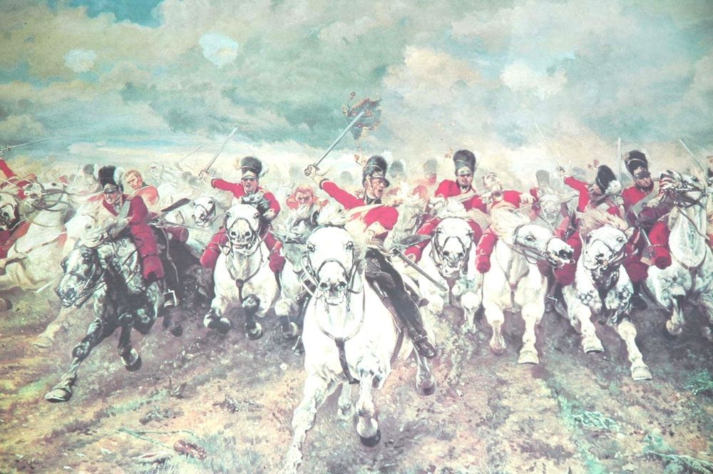 1000x665 Scotland Forever Painting Print By Lady Butler (23 X 38 - Scotland Forever Painting