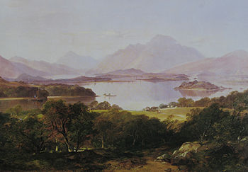 350x243 Landscape Painting In Scotland - Scotland Painting