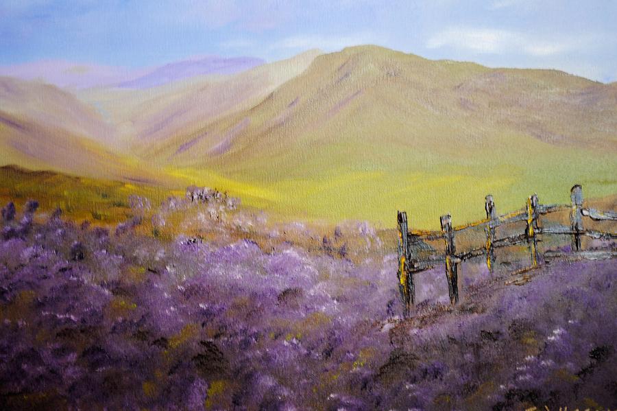 900x599 River Don Valley Scotland Painting By James Higgins - Scotland Painting