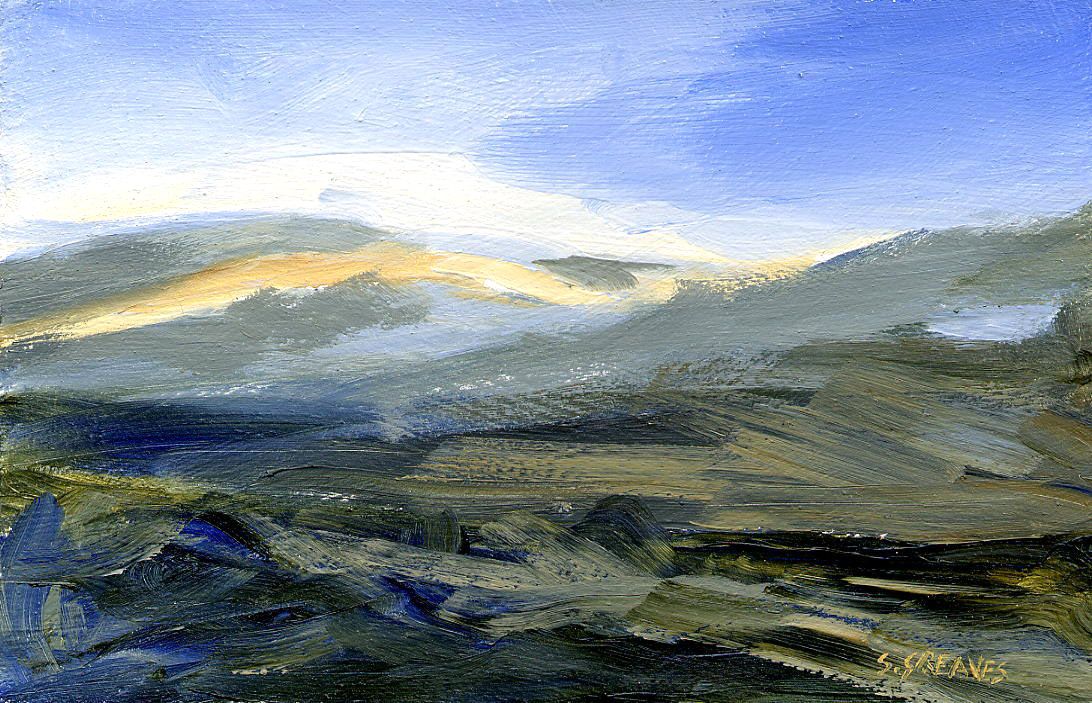 1092x703 Scottish Highlands - Scotland Painting