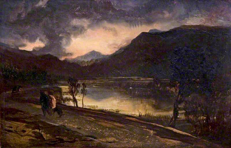 800x512 Sunset In Scotland Painting Sir Edwin Landseer Oil Paintings - Scotland Painting