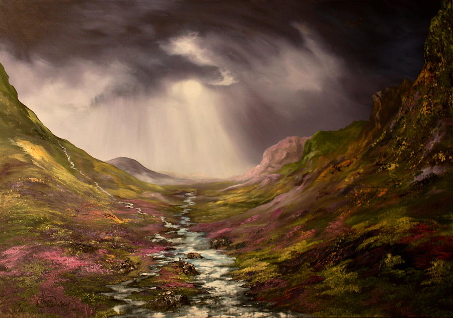 900x631 The Cairngorms In Scotland Painting By Jean Walker - Scotland Painting