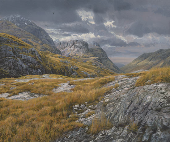 550x461 Landscape Paintings For Sale - Scottish Highlands Painting
