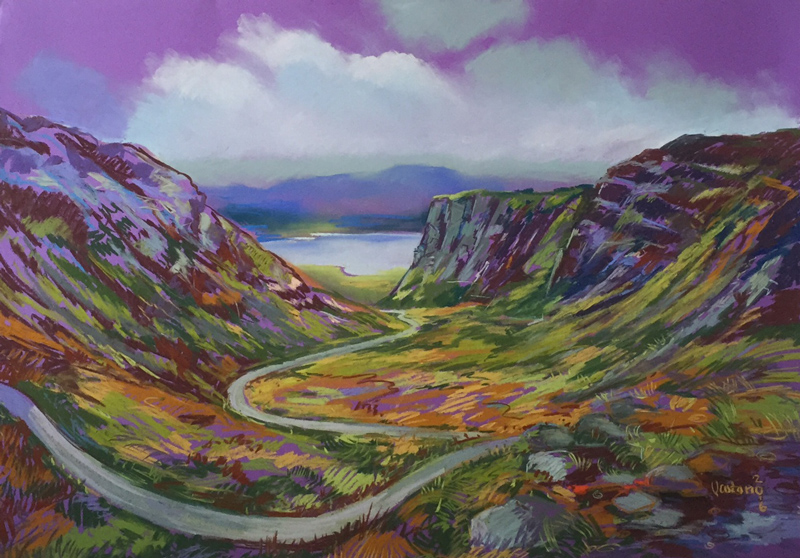 800x558 Ann Vastano Landscape Painting Scottish Highlands - Scottish Highlands Painting