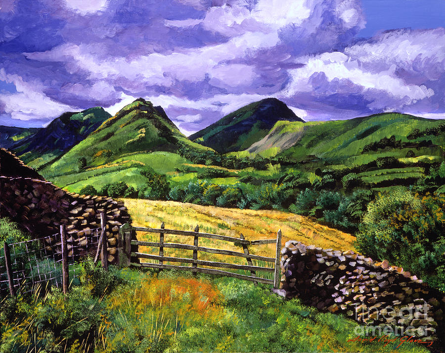 900x713 The Scottish Highlands Painting By David Lloyd Glover - Scottish Highlands Painting