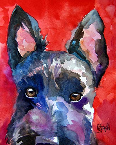 400x500 Scottish Terrier Scottie Dog Fine Art Print On 100 - Scottish Terrier Painting