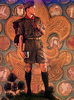 288x391 Rockwell And Csatari - Scout Painting