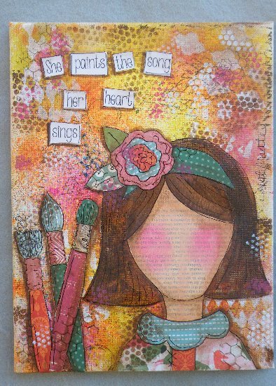 394x550 Just Fine Designs Painting Patterns By Sandy Leflore - Scrapbook Painting