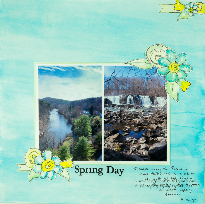 700x694 Painting An Uneven Background - Scrapbook Painting