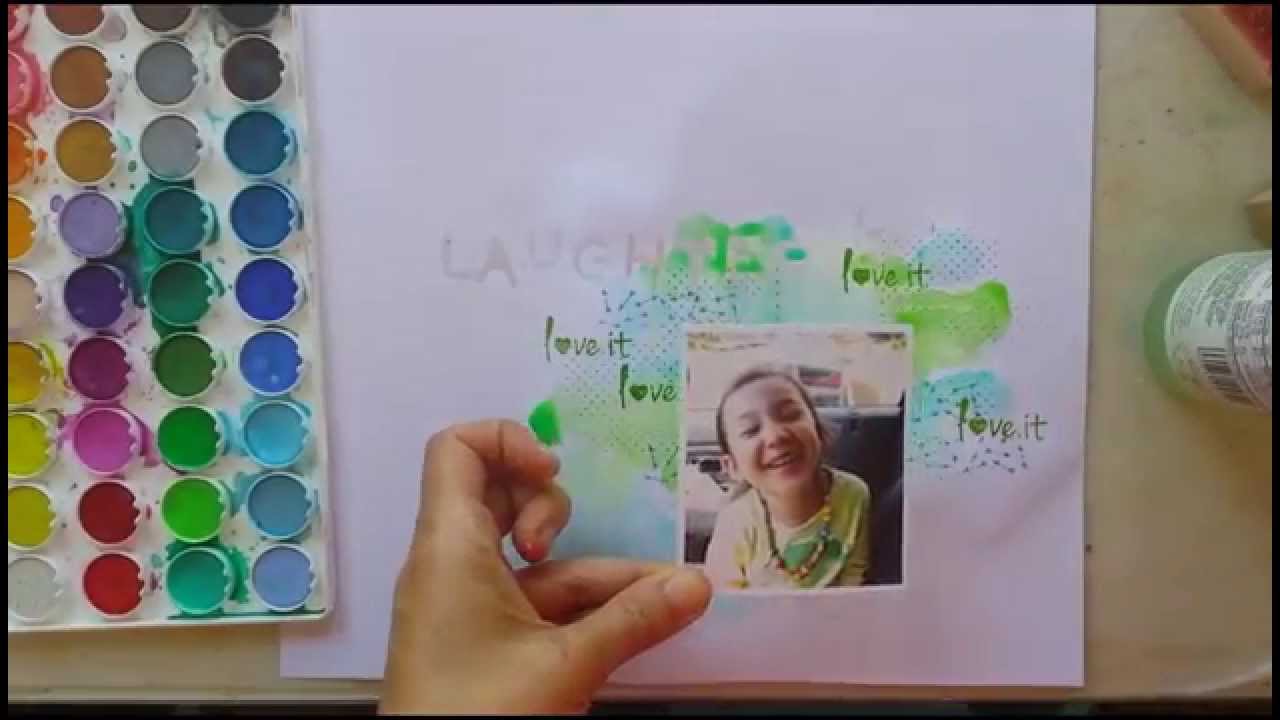 1280x720 Scrapbook Watercolor Tutorial - Scrapbook Painting