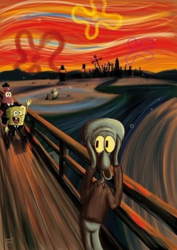 750x1057 The Scream Painting Gets Modernized By Contemporary Artists - Scream Painting