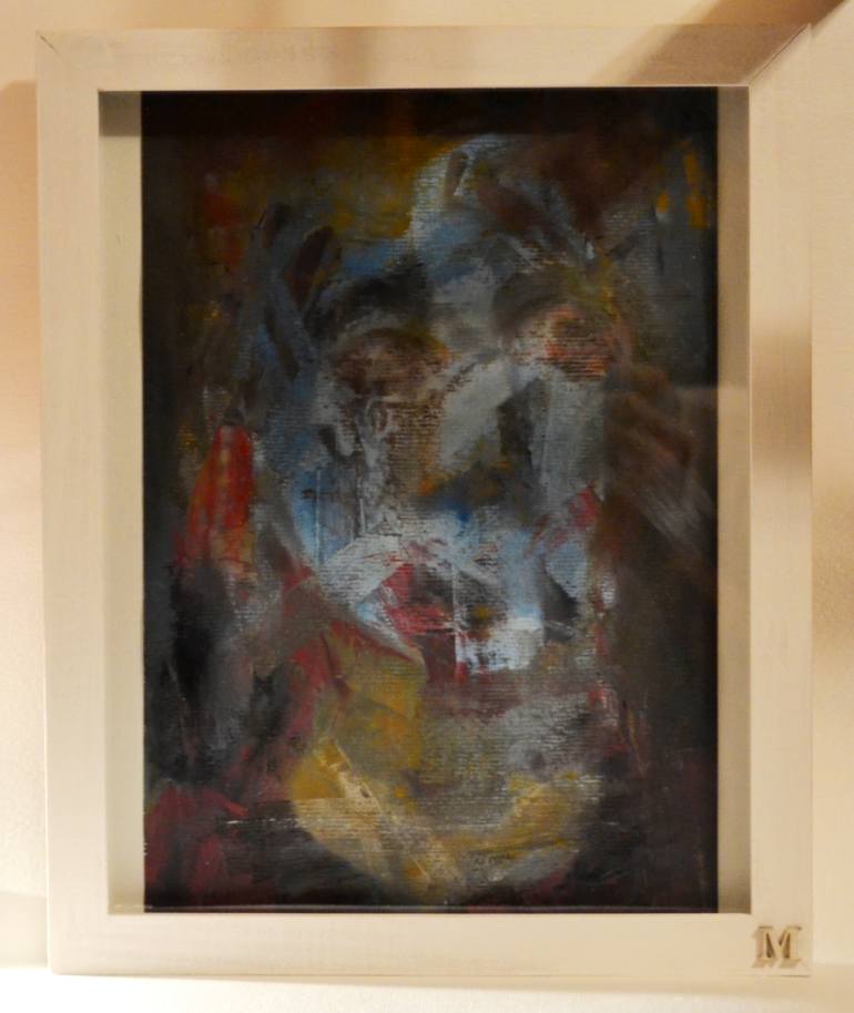 770x914 Saatchi Art Man Screaming Portrait Painting By Matias Monti - Screaming Man Painting