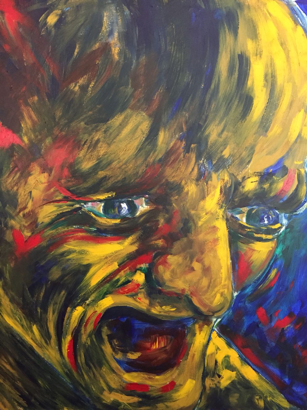 Screaming Man Painting at PaintingValley.com | Explore collection of ...