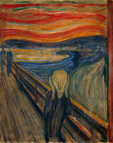 386x488 Art Through Time A Global View - Screaming Man Painting