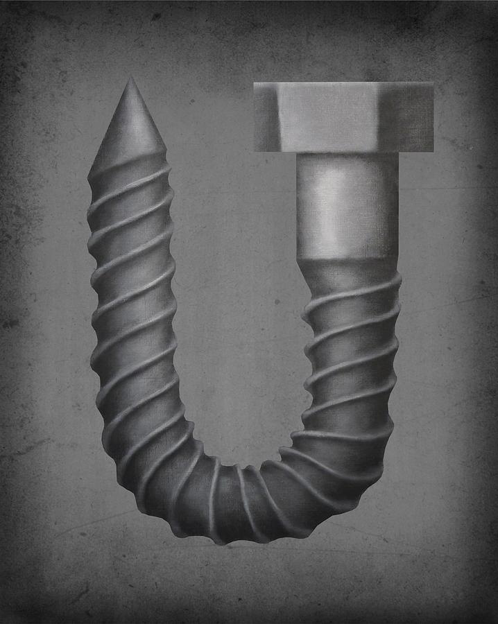 718x900 Screw You Painting By Paul Riesser - Screw Painting