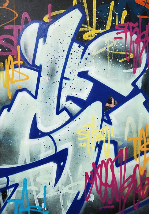 487x700 Seen (Richard Mirando) - Scribble Painting