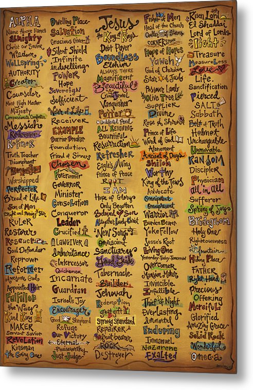 492x760 Names Of God - Scripture Painting