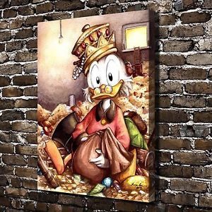 300x300 Hd Print Oil Painting Art Canvas,disney Scrooge Mcduck Drawing - Scrooge Mcduck Painting