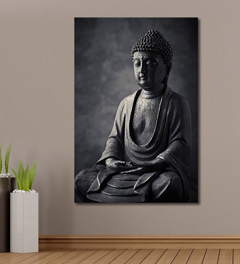 800x880 Buy Cotton Canvas 48 X 0.4 X 72 Inch Buddha Statue Painting - Sculpture Painting