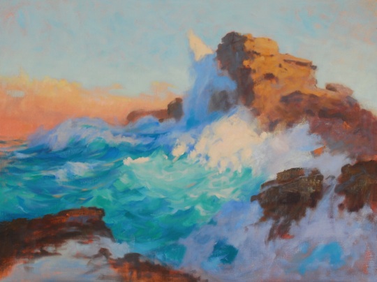 540x404 Sea Painting Revisited Mark Norseth Fine Paintings - Scumble Painting