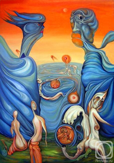 457x650 Painting Attention To Distant Space Between Scylla - Scylla And Charybdis Painting