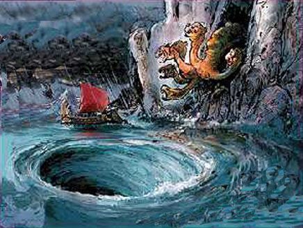 436x328 Scylla And Charybdis Turtledove Fandom Powered By Wikia - Scylla And Charybdis Painting