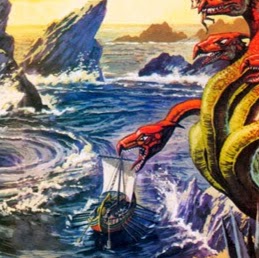 259x258 The Odyssey Enrique D. On Tripline - Scylla And Charybdis Painting