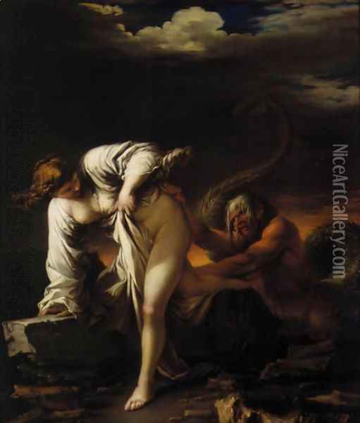 511x600 Glaucus And Scylla Oil Painting Reproduction By Salvator Rosa - Scylla Painting
