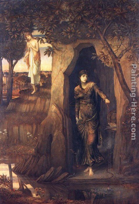 478x700 John Melhuish Strudwick Circe And Scylla Painting Anysize 50% Off - Scylla Painting
