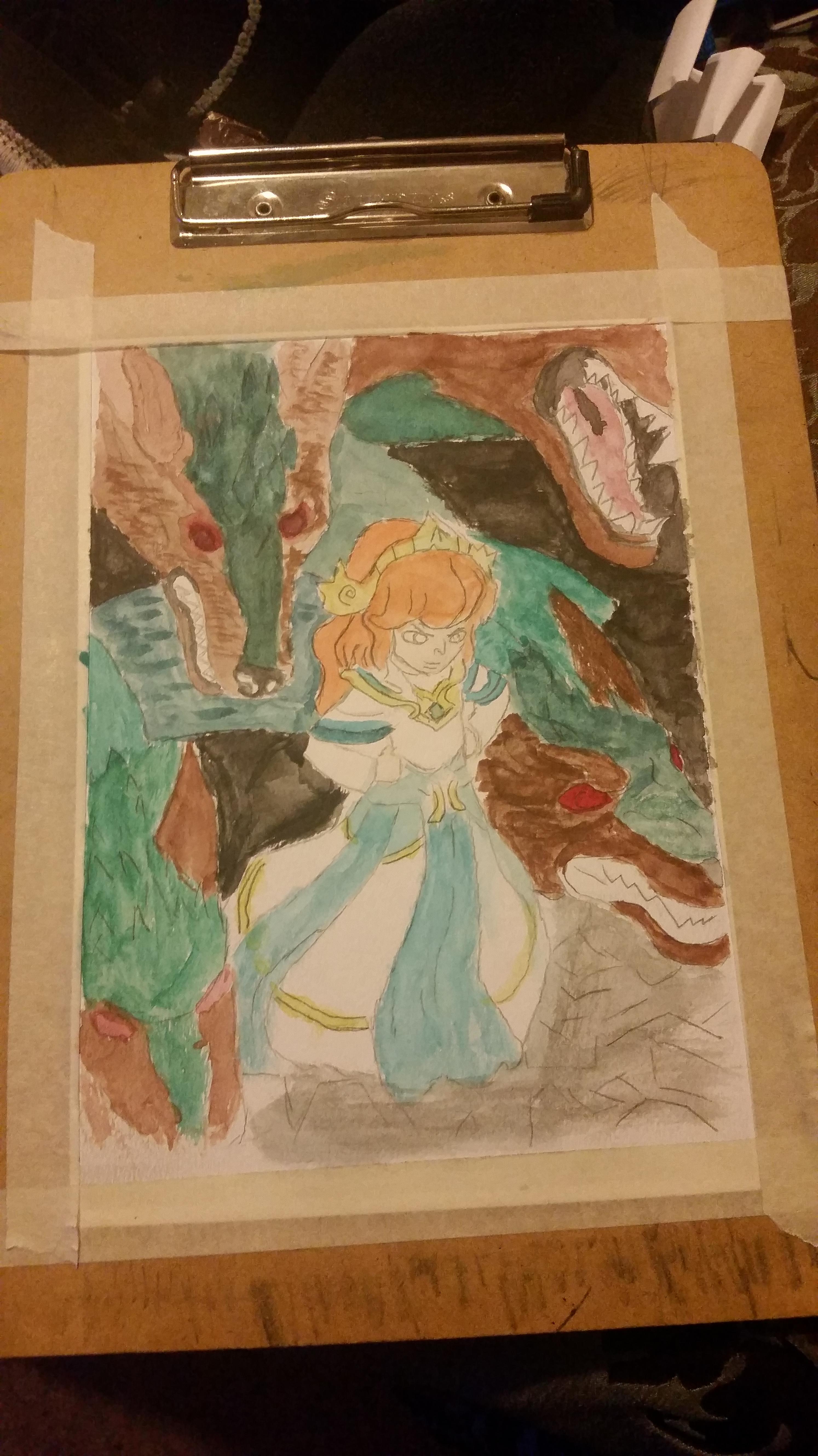2988x5312 Amateur Weekly Smite Painting (Scylla) Enjoy! ) Smite - Scylla Painting