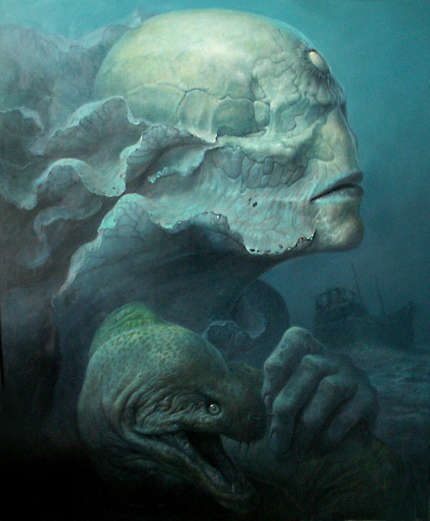 430x521 Scylla Painting By Dariusz Zawadzki - Scylla Painting