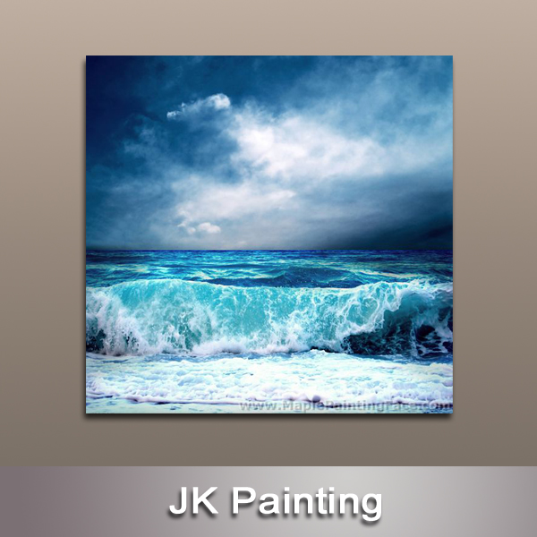 600x600 Contemporary Decorative Living Room Canvas Print Wall Art Painting - Sea Canvas Painting