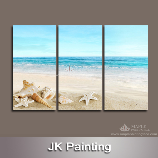 600x600 Fine Art Prints Canvas Of Sea Shore Scenery For Wall Modern - Sea Canvas Painting
