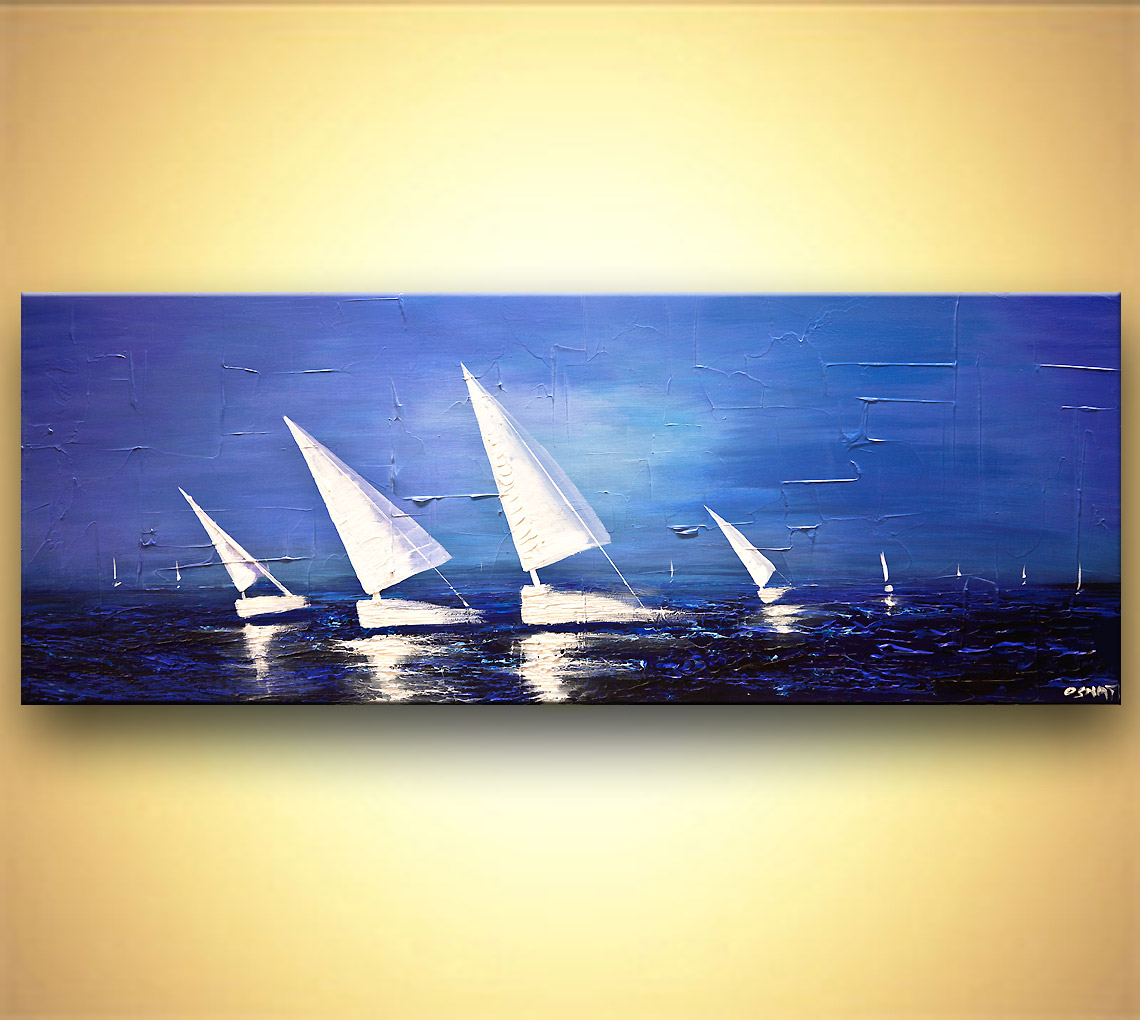 1140x1020 Painting - Sea Canvas Painting