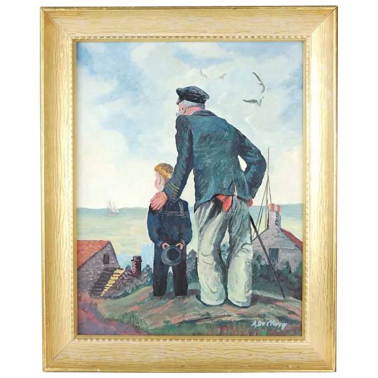 Sea Captain Oil Painting at PaintingValley.com | Explore collection of ...