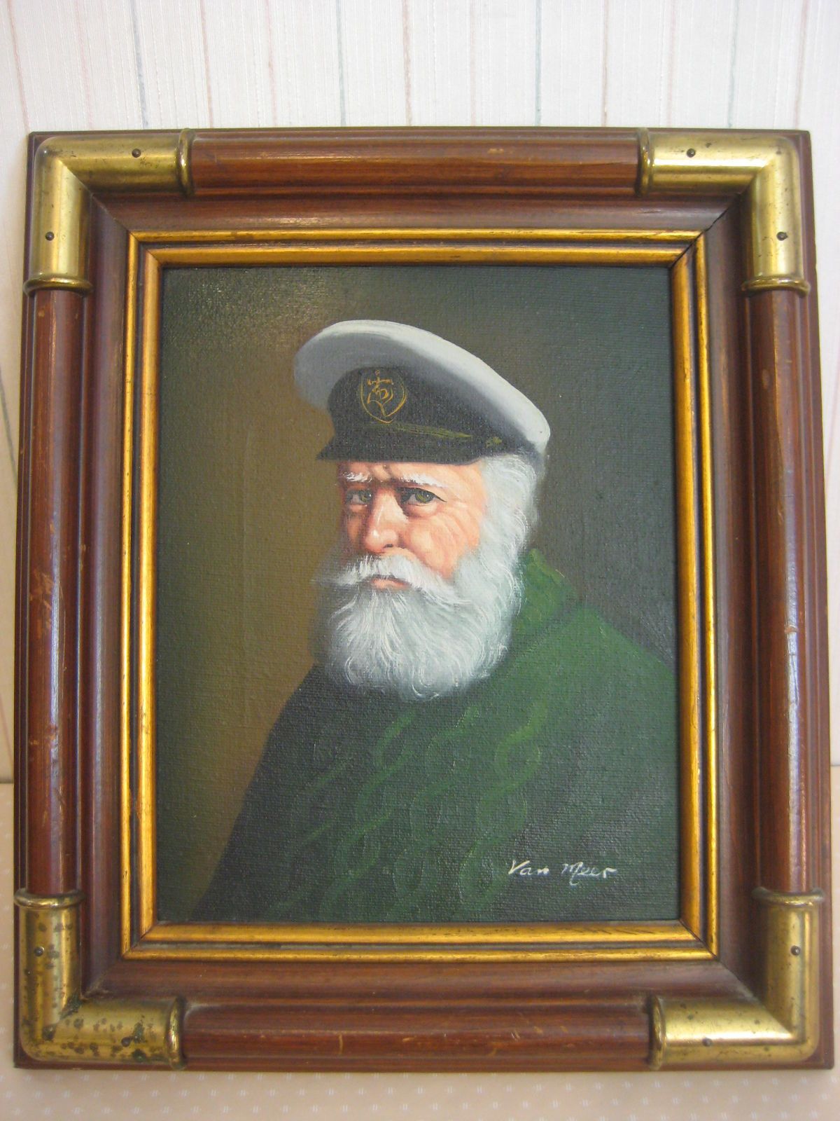 1200x1600 Van Meer Original Oil Painting Sea Captain, Signed, Framed W Coa - Sea Captain Oil Painting