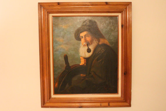 570x380 Items Similar To Sea Captain Oil Painting By Lee Young On Etsy - Sea Captain Oil Painting